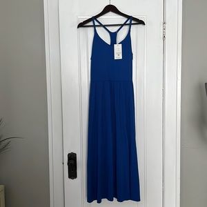 HALARA Everyday Midi Chill Dress-La Land, XL in “Surf the Web” (Blue) - NWT